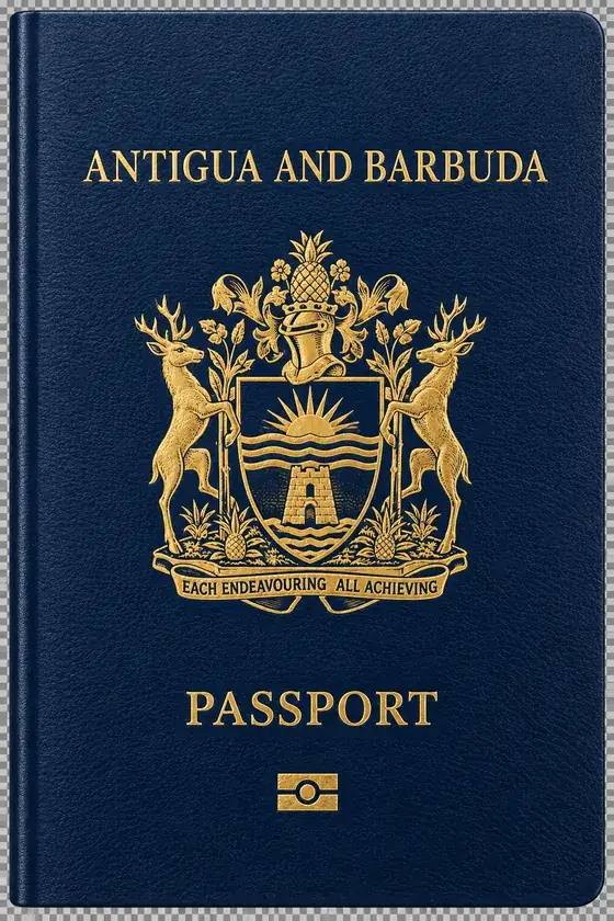 antigua and barbuda passport cover - illustrative