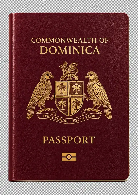dominica passport cover - illustrative