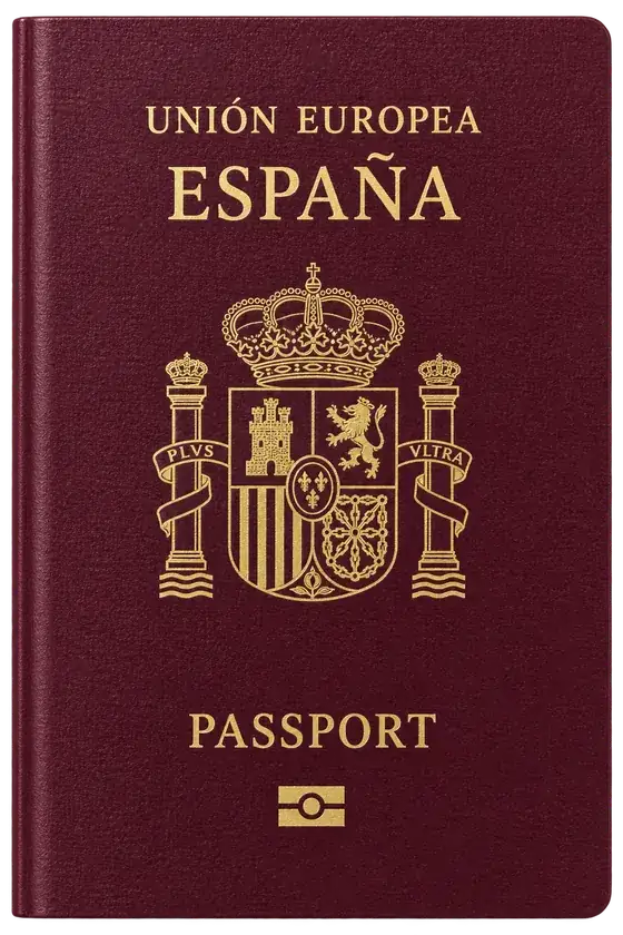 spain passport cover - illustrative