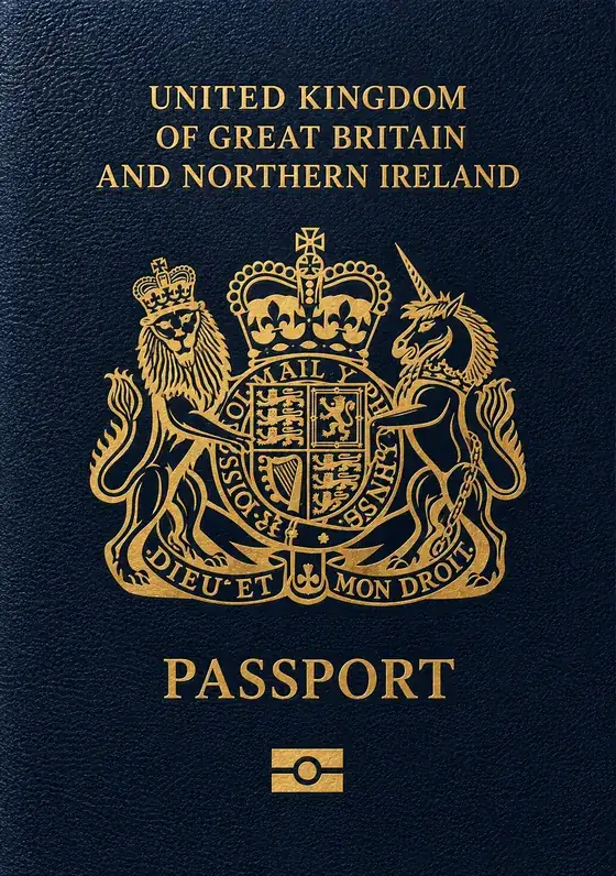 united kingdom passport cover - illustrative